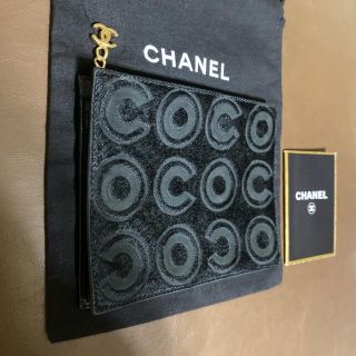 シャネル(CHANEL)の正規未使用品　シャネル　マルチ　ポーチ　クラッチバッグ　COCO ハラコxレザー(クラッチバッグ)