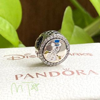 ディズニー(Disney)の廃盤☆ Pandora 2020 スノーマン ミッキー ディズニー チャーム(チャーム)