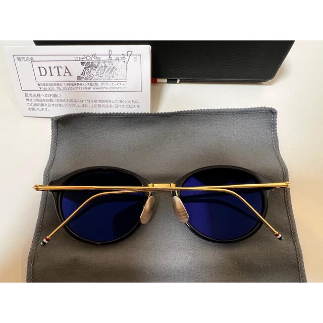 安い特注 THOM BROWNE tb011 49 ネイビーゴールド サングラス/メガネ