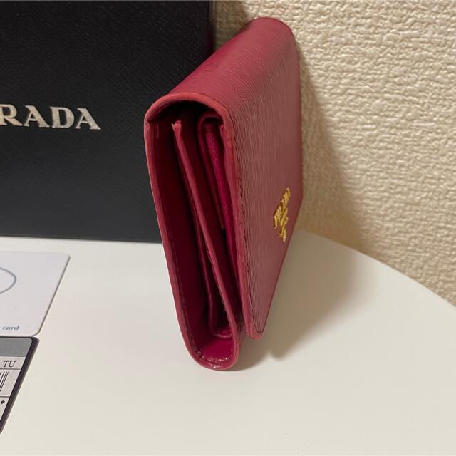 PRADA(プラダ)のプラダ PRADA 三つ折り財布 ヴィッテロムーブ イビスコ 財布 レディースのファッション小物(財布)の商品写真