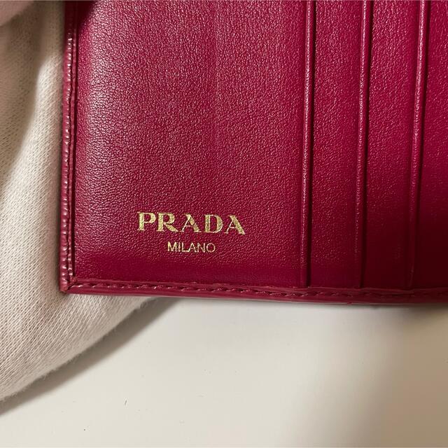 PRADA(プラダ)のプラダ PRADA 三つ折り財布 ヴィッテロムーブ イビスコ 財布 レディースのファッション小物(財布)の商品写真