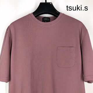 ユナイテッドアローズ(UNITED ARROWS)の◆ tsuki.s ◆ 半袖ポケットTシャツ XL 日本製 ピンクグレー(Tシャツ/カットソー(半袖/袖なし))