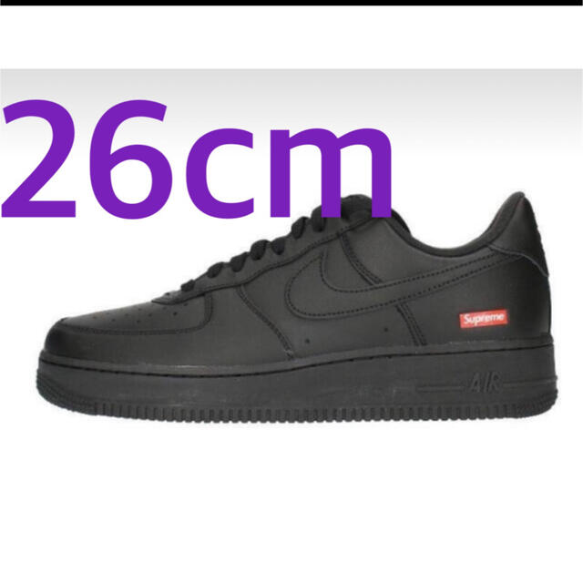 Supreme Nike Air Force 1 Low Black 26㎝