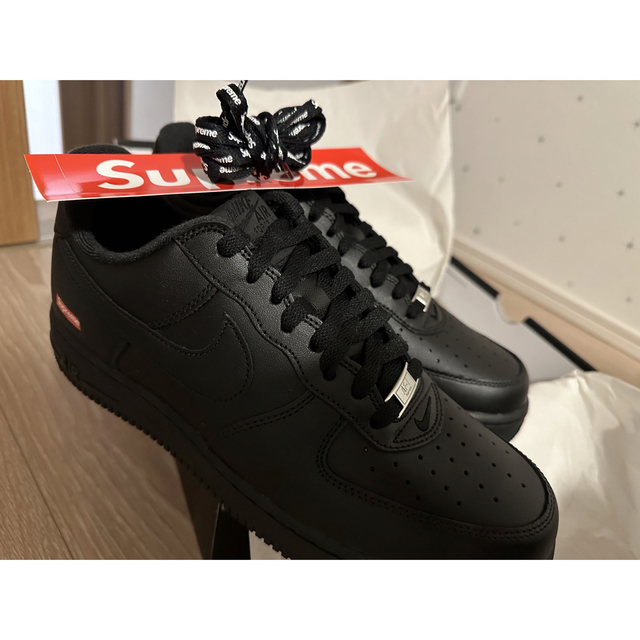 【新品未使用】NIKE×supreme AIR FORCE1 黒　28cm