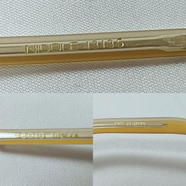 未使用品 展示品 ニコル NICOLE メガネ フレーム 日本製