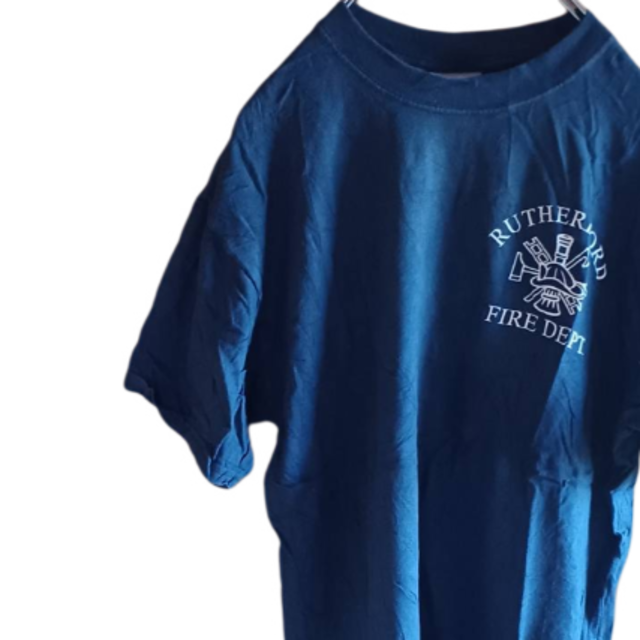 US輸入古着　プリントTシャツ　ブルー メンズのトップス(Tシャツ/カットソー(半袖/袖なし))の商品写真