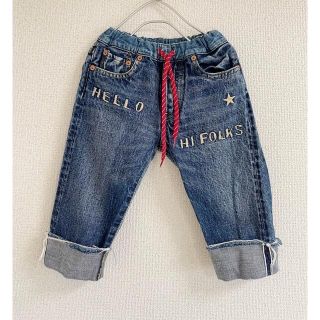 デニムダンガリー(DENIM DUNGAREE)のにの様専用　デニムダンガリー　刺繍入りデニム　100cm&カタログ2冊(パンツ/スパッツ)