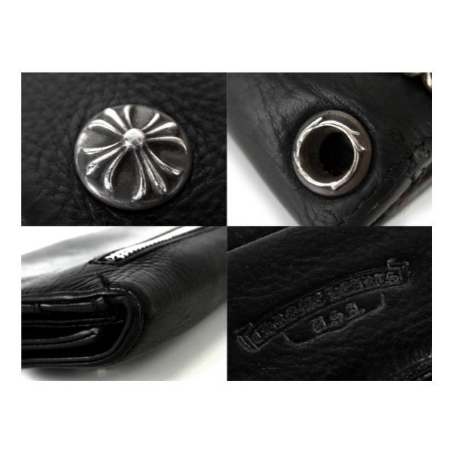 Chrome Hearts(クロムハーツ)のクロムハーツCHROME HEARTS■WAVEウェーブレザーウォレット財布 メンズのファッション小物(長財布)の商品写真