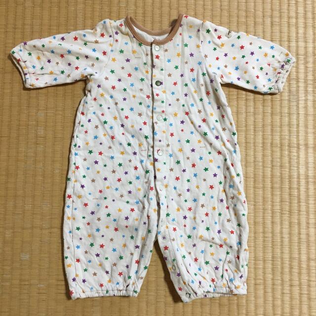 mikihouse(ミキハウス)のミキハウス　2wayオール　50-60サイズ　2枚セット キッズ/ベビー/マタニティのベビー服(~85cm)(カバーオール)の商品写真