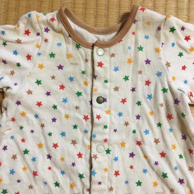 mikihouse(ミキハウス)のミキハウス　2wayオール　50-60サイズ　2枚セット キッズ/ベビー/マタニティのベビー服(~85cm)(カバーオール)の商品写真