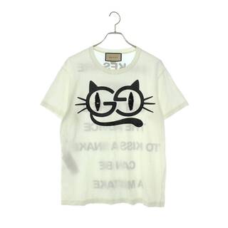 グッチ(Gucci)のグッチ 615044 XJDGG GGキャットアイプリントTシャツ レディース XS(Tシャツ(半袖/袖なし))