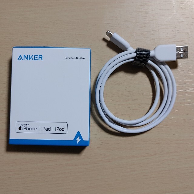 Anker Powerline Ⅱ ホワイト (ジャンク) スマホ/家電/カメラのスマートフォン/携帯電話(バッテリー/充電器)の商品写真