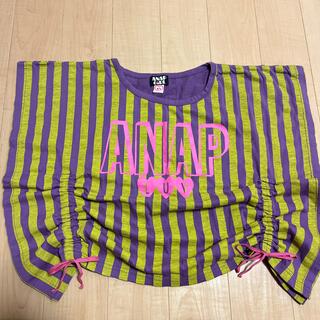 アナップガール(ANAP GiRL)のANAPGIRL アナップガール シフォントップス XSサイズ(Tシャツ(半袖/袖なし))