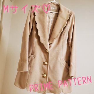 プライムパターン(PRIME PATTERN)のレディース　コート　prime　pattern　ベージュ　M♡送料無料(ロングコート)