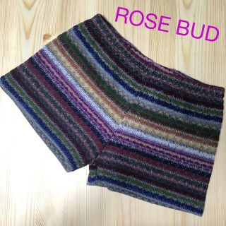 ローズバッド(ROSE BUD)のROSE BUD ローズバッド　ショートパンツ　パープル　未使用(ショートパンツ)