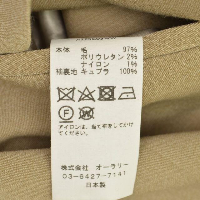 【AURALEE】 WOOL DOUBLE CLOTH HANDSEWNCOAT 3