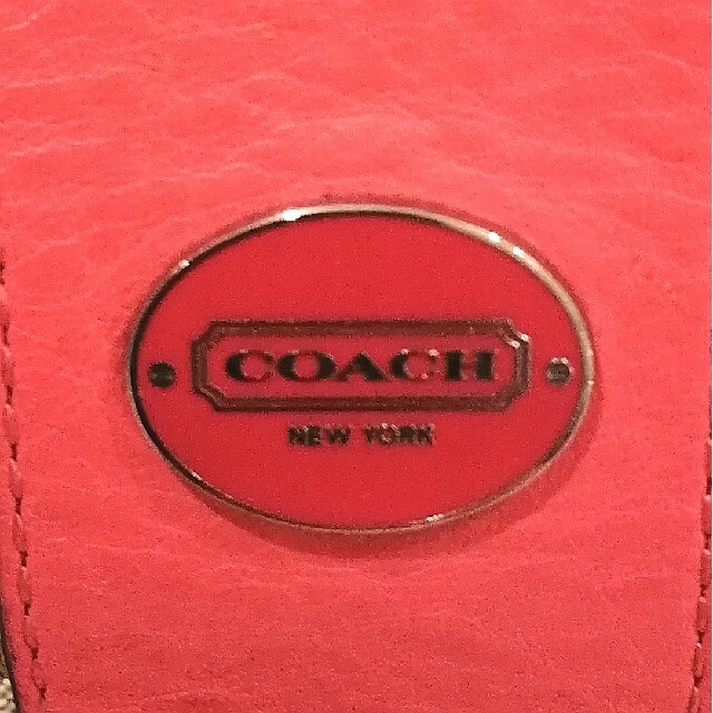 COACH(コーチ)のセール❤CORCHコーチ シグニチャー キャンバス ポーチ 化粧ポーチ レッド レディースのファッション小物(ポーチ)の商品写真