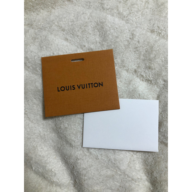 LOUIS VUITTON(ルイヴィトン)のルイヴィトン ショップ袋 紙袋　メッセージカード付き レディースのバッグ(ショップ袋)の商品写真