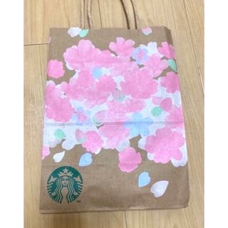 スターバックスコーヒー(Starbucks Coffee)の4/9〆◎ピンク桜スタバ紙袋限定デザイン包装プレゼントお菓子ギフトイケア無印好(ノベルティグッズ)