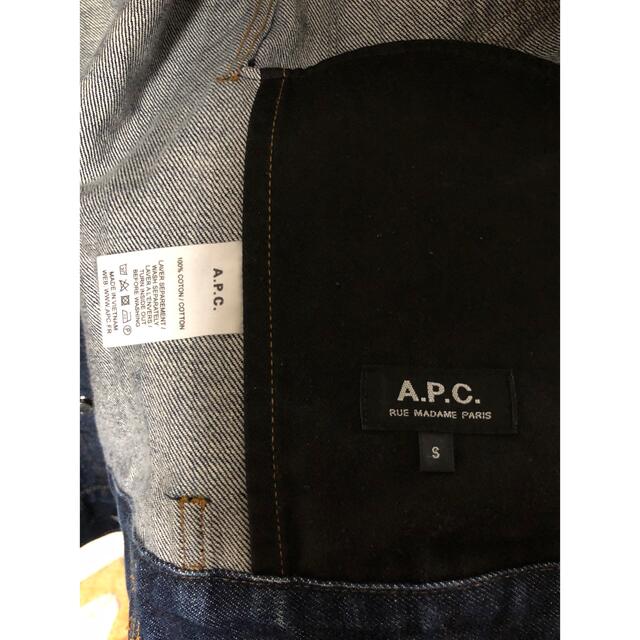 A.P.C(アーペーセー)のA.P.C  インディゴデニムジャケット S メンズのジャケット/アウター(Gジャン/デニムジャケット)の商品写真