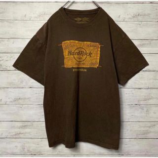 ハードロックカフェ(Hard Rock CAFE)のハードロックカフェ　Tシャツ　ブラウン(Tシャツ/カットソー(半袖/袖なし))