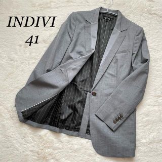 インディヴィ(INDIVI)のグラピー様専用【未使用】INDIVI シングルボタン　銀ボタンジャケット(テーラードジャケット)