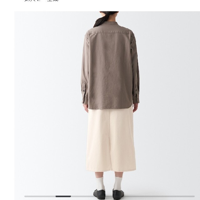 MUJI (無印良品)(ムジルシリョウヒン)の無印良品 チノセミフレアースカート レディースのスカート(ミニスカート)の商品写真