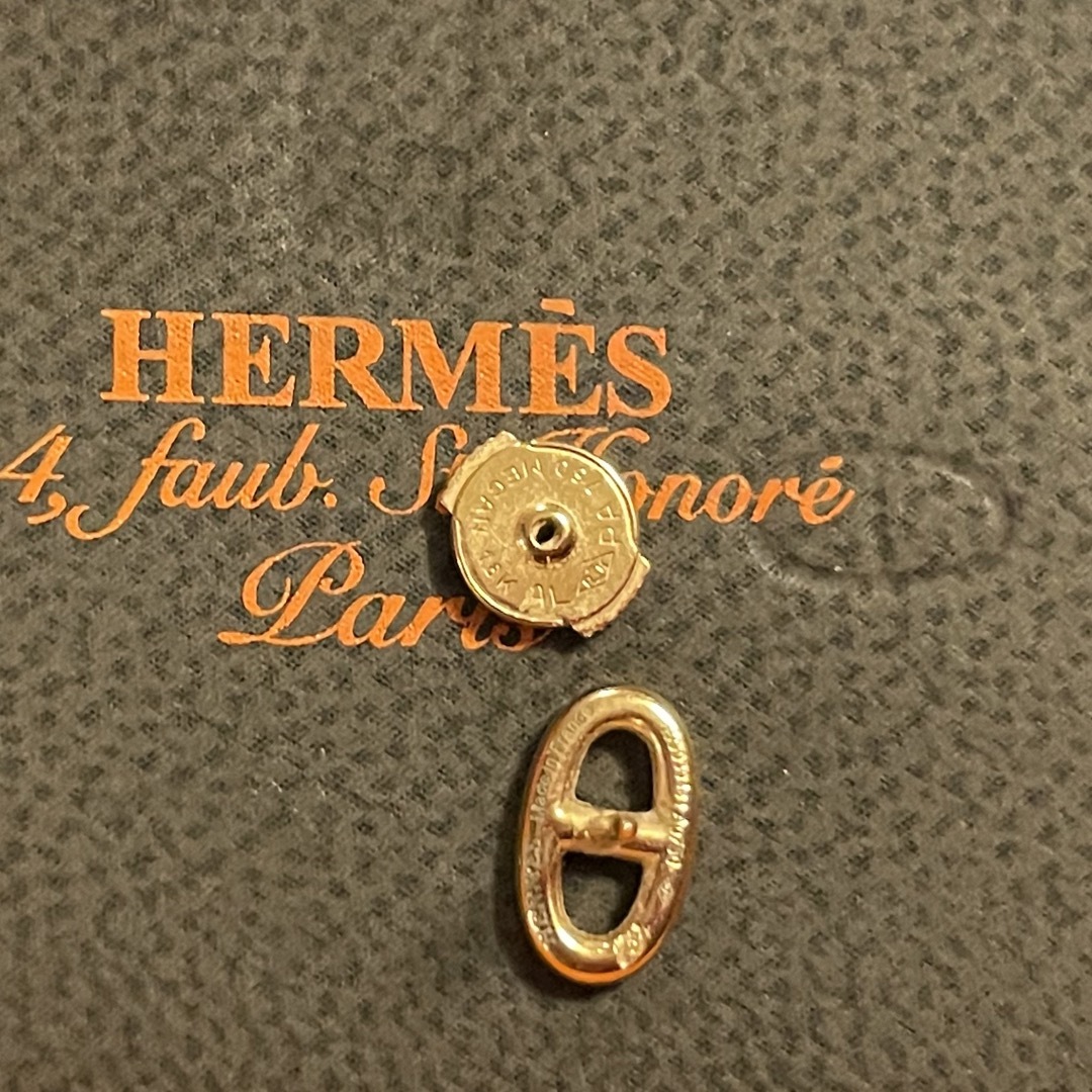 Hermes(エルメス)のゆみてぃんさまご決定品⭐︎シェーンダンクルモチーフローズゴールドミニピアス レディースのアクセサリー(ピアス)の商品写真