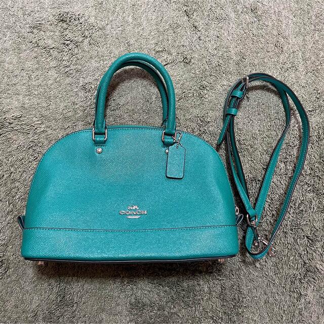 新品未使用 COACH コーチ 2way ショルダーバッグ ハンドバッグ 緑