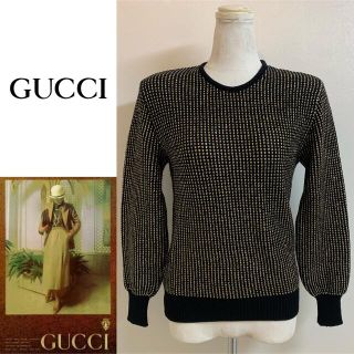 グッチ(Gucci)のOLD GUCCI オールドグッチ g.gucci ウールメタリックラメ ニット(ニット/セーター)