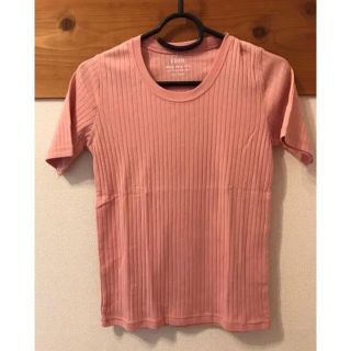 ザラ(ZARA)のcoen カットソー トップス くすみピンク(カットソー(半袖/袖なし))