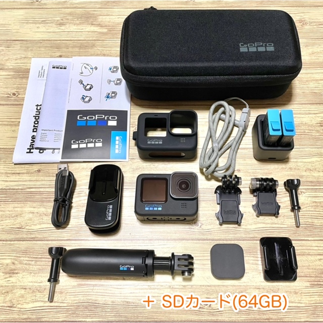 GoPro(ゴープロ)のGoPro HERO10 Blackセット スマホ/家電/カメラのカメラ(ビデオカメラ)の商品写真