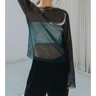 マルテ(Marte)のsahara Sheer Top / 04 Crescent(カットソー(長袖/七分))