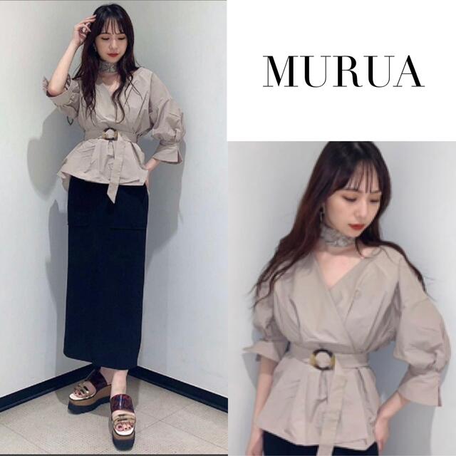 MURUA(ムルーア)のMURUA  カシュクールギャザーブラウス レディースのトップス(シャツ/ブラウス(長袖/七分))の商品写真