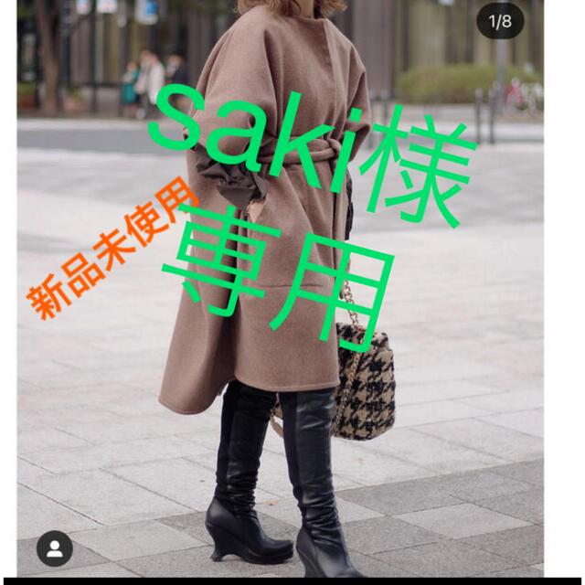 make-ai ウールポンチョ レディースのジャケット/アウター(ロングコート)の商品写真