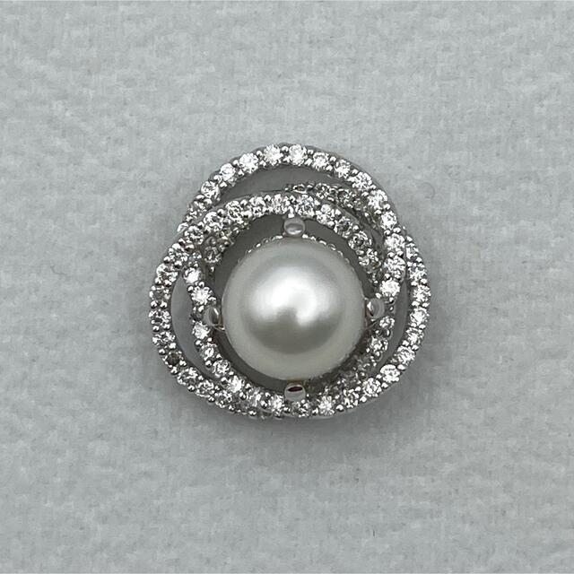 安いそれに目立つ pt900 パール ペンダントトップ ダイヤ0.57ct