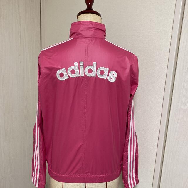 【スリーブライン☆】adidas トラックジャケットパーカー M マゼンタ