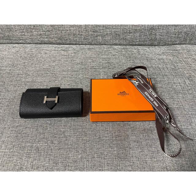 【新品未使用】エルメス HERMES べアン キーケース 黒 ブラック