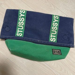 ステューシー(STUSSY)のSTUSSY WOMEN キャンバスクラッチバック(クラッチバッグ)