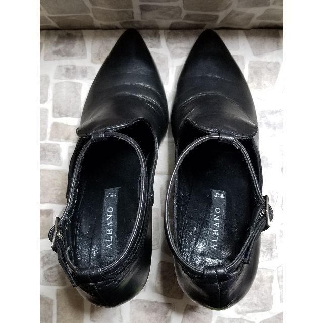 Enzo Angiolini(エンゾーアンジョリーニ)の伊製　ALBANO　パンプス　size 38(約24cm)黒 レディースの靴/シューズ(ハイヒール/パンプス)の商品写真