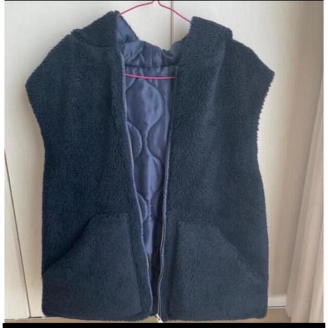 専用です⭐︎Gypsohila Boa Reversive Vest Navy レディースのジャケット/アウター(ダウンベスト)の商品写真