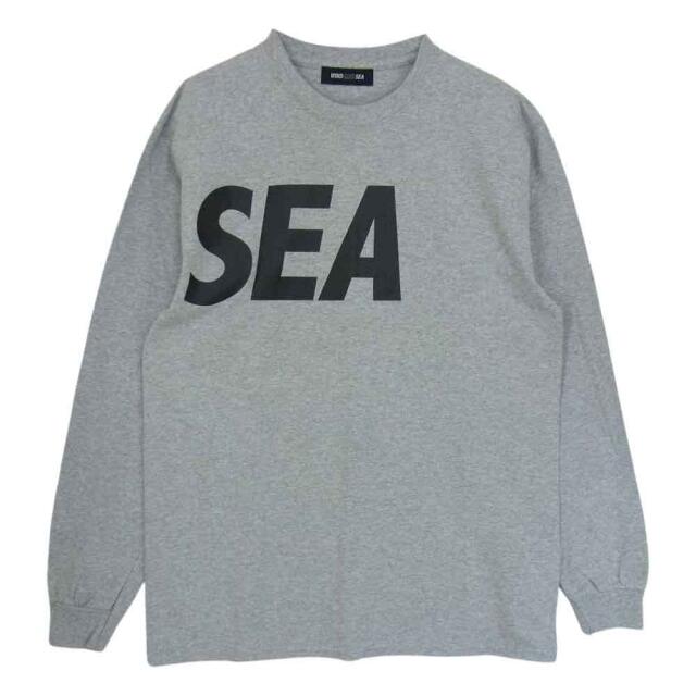 wind and sea デカロゴ Tシャツ L ウインダンシー グレー