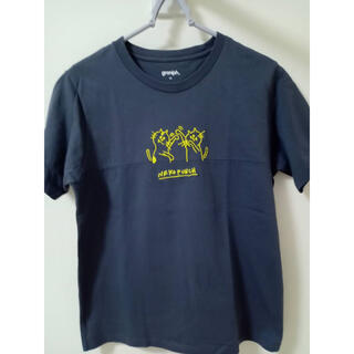 グラニフ(Design Tshirts Store graniph)のグラニフ　Tシャツ　レディース　ねこ刺繍　黄色刺繍(Tシャツ(半袖/袖なし))