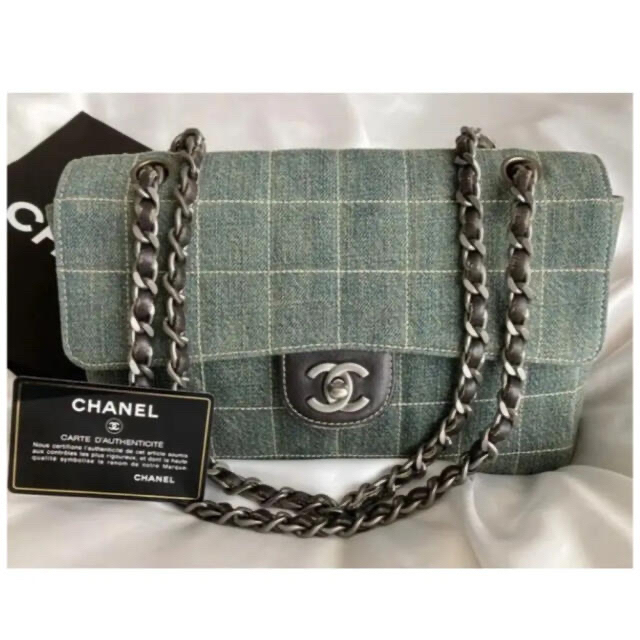 ポッポ様専用♡ シャネル　CHANEL チョコバー　デニム　ショルダーバッグ