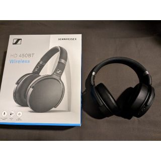 ゼンハイザー(SENNHEISER)のHD450BT ゼンハイザー 黒　ワイヤレスヘッドフォン(ヘッドフォン/イヤフォン)