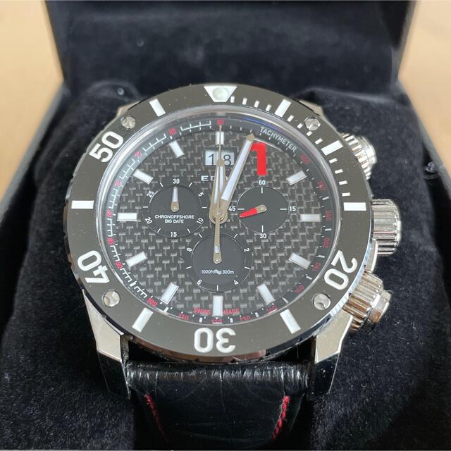 半額】 EDOX - エドックスEDOX クロノオフショア1クロノシティハンター