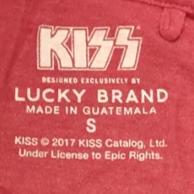 Lucky Brand(ラッキーブランド)の【値下げ】Luckybrand バンドTシャツ KISS キス Sサイズ メンズのトップス(Tシャツ/カットソー(半袖/袖なし))の商品写真