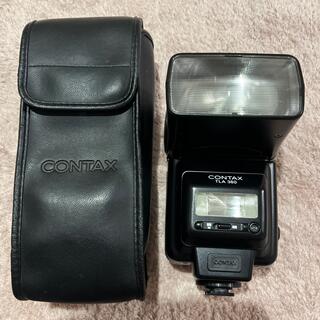 キョウセラ(京セラ)のCONTAX コンタックス　TLA360 ストロボ　ケース付き(ストロボ/照明)