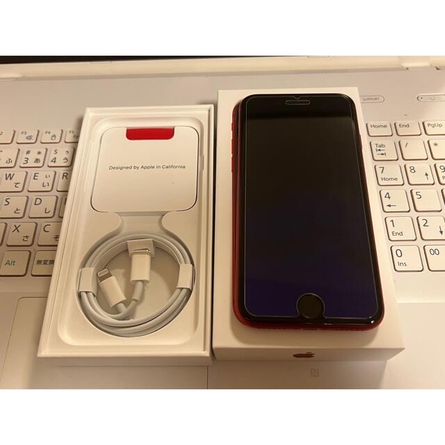 アップル iPhoneSE 第2世代 128GB レッド 品iOSSIMフリー品指紋認証
