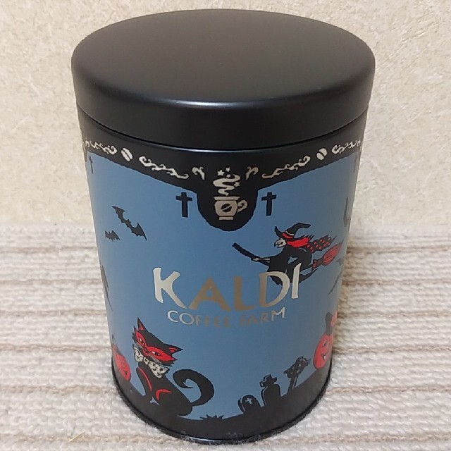 KALDI(カルディ)の【カルディ】2022 ハロウィン　オリジナル　キャニスター缶 インテリア/住まい/日用品のキッチン/食器(容器)の商品写真